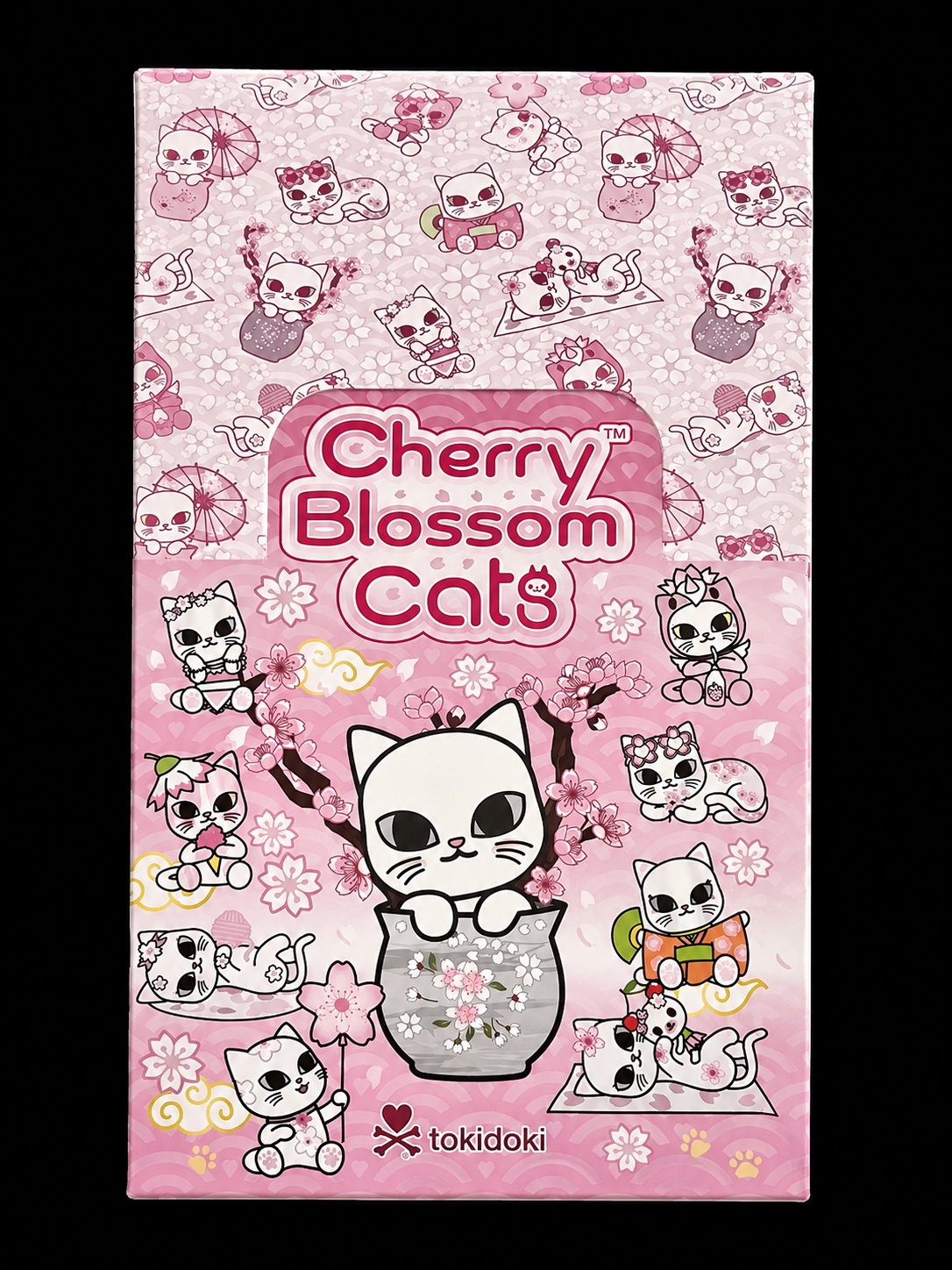 Tokidoki Cherry Blossom Cats Blind Box Display Case (8 Blind Boxes)